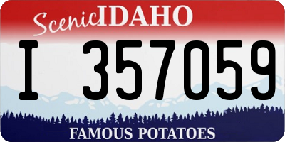 ID license plate I357059