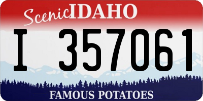 ID license plate I357061