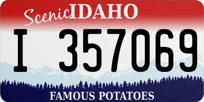 ID license plate I357069