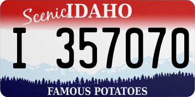 ID license plate I357070