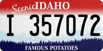 ID license plate I357072