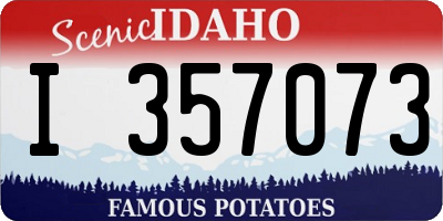 ID license plate I357073