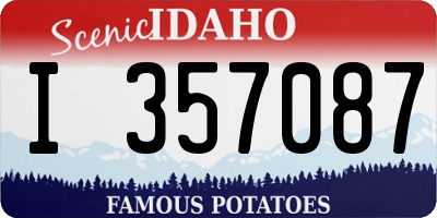 ID license plate I357087