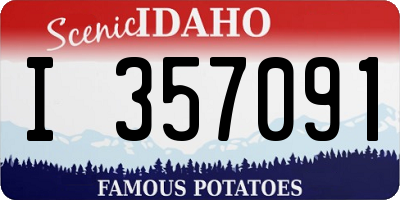 ID license plate I357091
