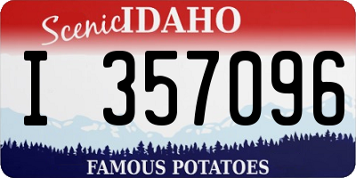 ID license plate I357096