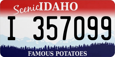 ID license plate I357099