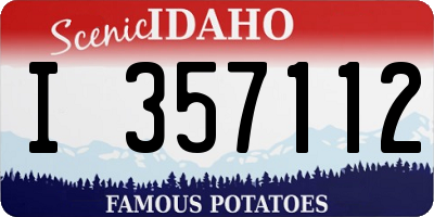 ID license plate I357112