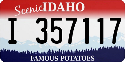ID license plate I357117