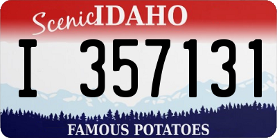 ID license plate I357131