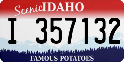 ID license plate I357132