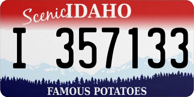 ID license plate I357133