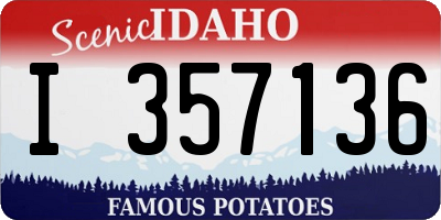 ID license plate I357136