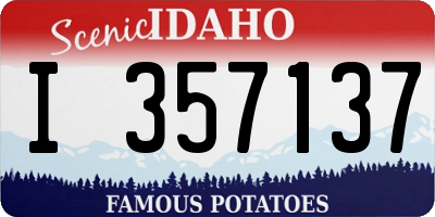 ID license plate I357137