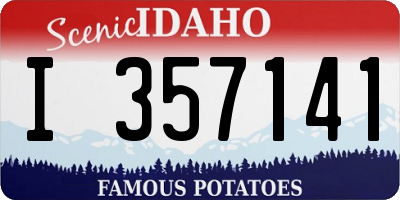 ID license plate I357141