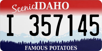 ID license plate I357145