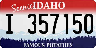 ID license plate I357150
