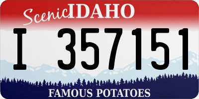 ID license plate I357151