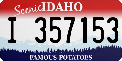 ID license plate I357153