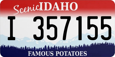 ID license plate I357155