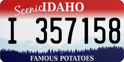 ID license plate I357158