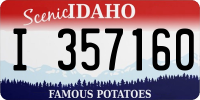 ID license plate I357160