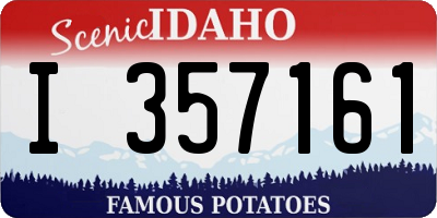 ID license plate I357161