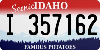 ID license plate I357162