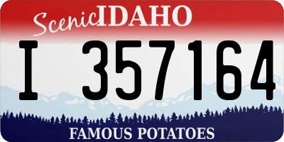 ID license plate I357164