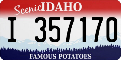 ID license plate I357170