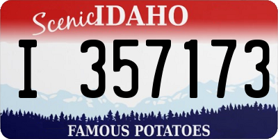ID license plate I357173