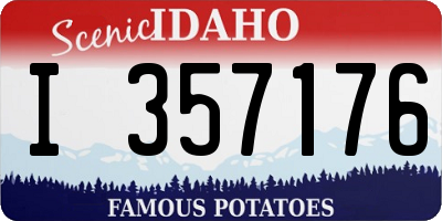 ID license plate I357176