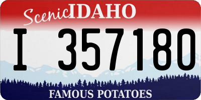 ID license plate I357180