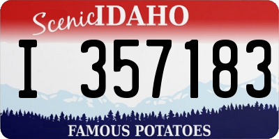 ID license plate I357183