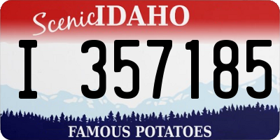 ID license plate I357185