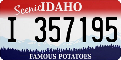 ID license plate I357195