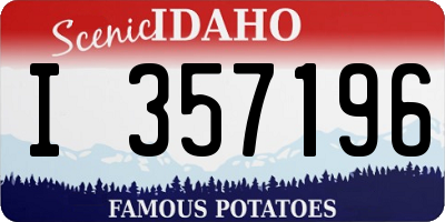 ID license plate I357196