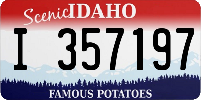 ID license plate I357197
