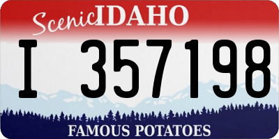 ID license plate I357198