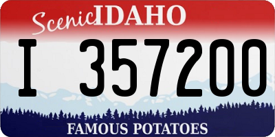 ID license plate I357200