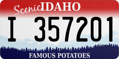 ID license plate I357201