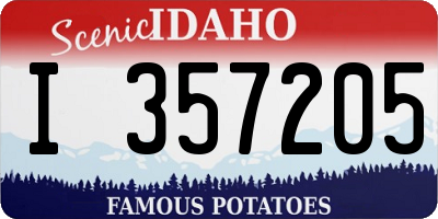 ID license plate I357205