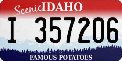 ID license plate I357206