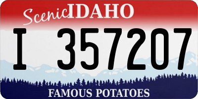 ID license plate I357207