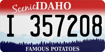 ID license plate I357208