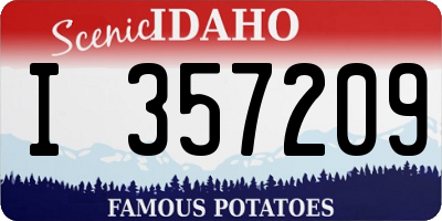 ID license plate I357209