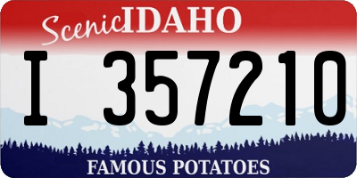 ID license plate I357210