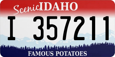 ID license plate I357211