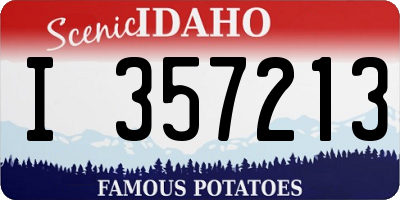 ID license plate I357213