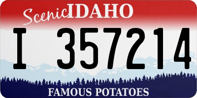 ID license plate I357214