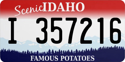 ID license plate I357216